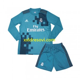 Real Madrid 2017 Retro Treći Dječji Nogometni Dres Dugim Rukavima